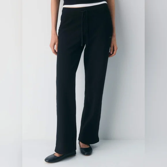 Aritzia Cozy Fleece Perfect Banded Wide Sweatpant Small NWT - Picture 2 of 10